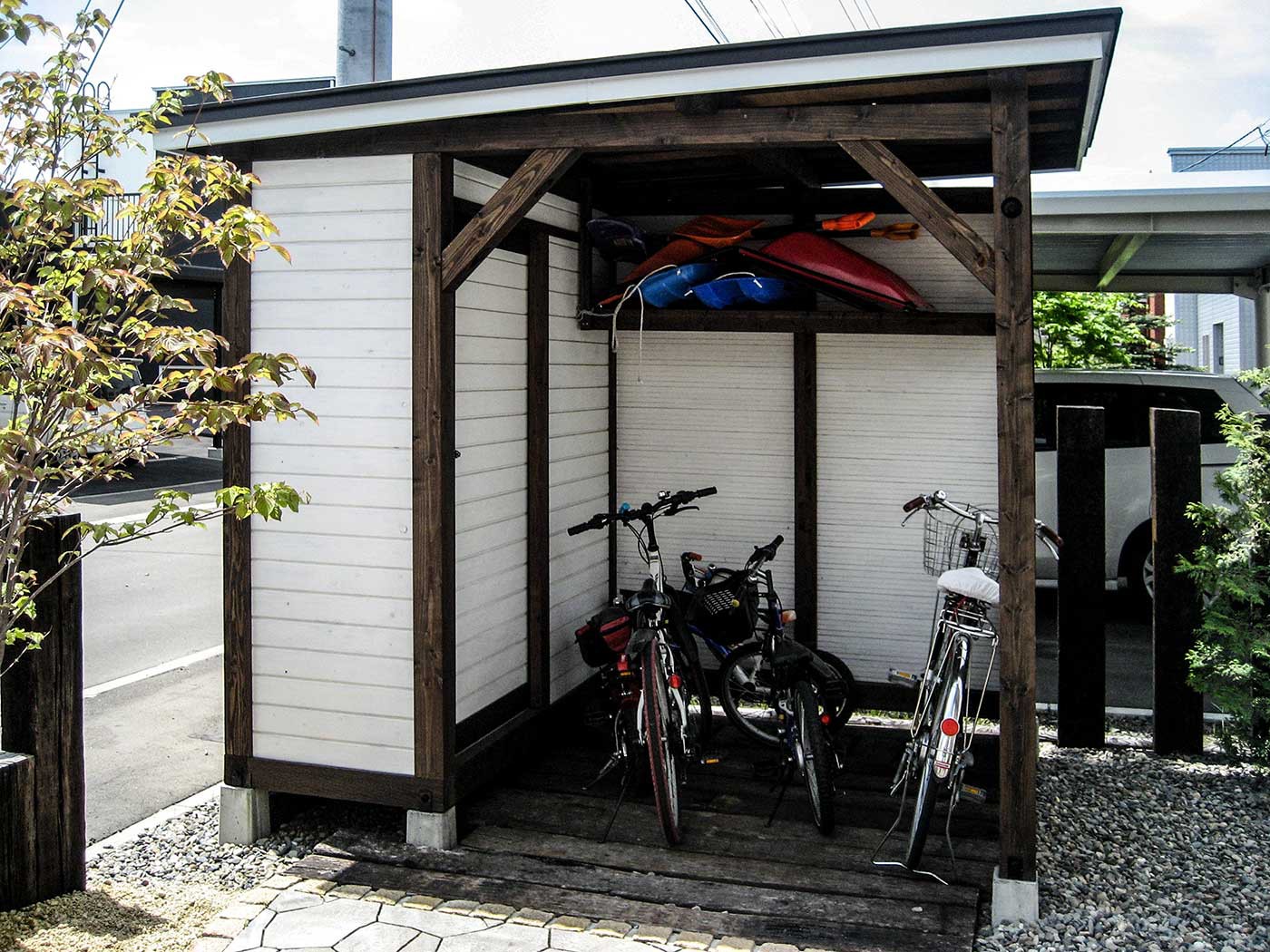 オリジナル自転車小屋